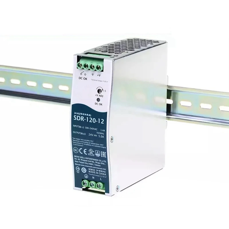 Imagem -06 - Fonte de Alimentação Comutada com Função Pfc Saída Única Din Rail Industrial Sdr120-12 120w 12v 10a