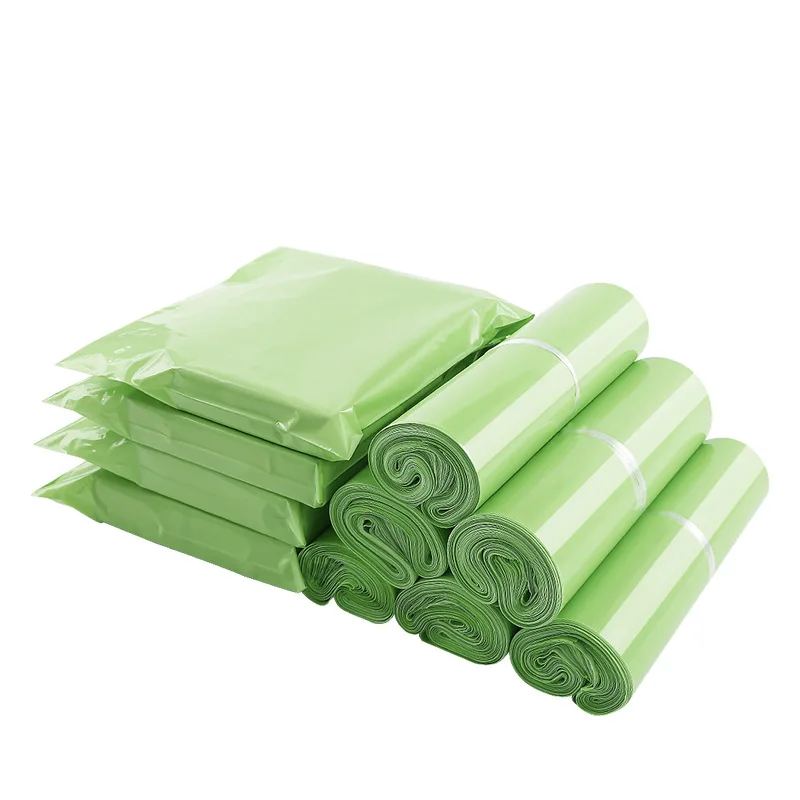 

100Pcs Avocado Green Express Bag Blank Plastic Courier Envelope Waterproof Packaging Bags Self Seal Shipping Mailbag Pouches