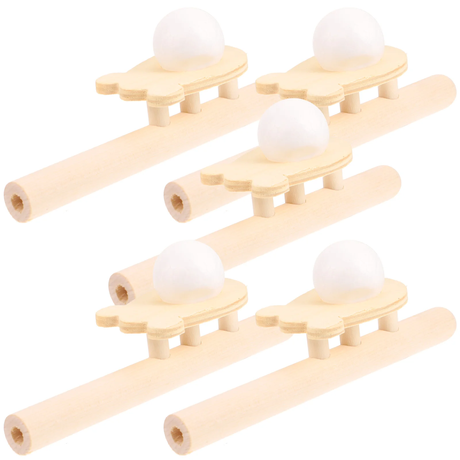 5 Pcs Toys for Toddlers Suspension Ball Blowing Machine Party Wooden Pipe Children’s