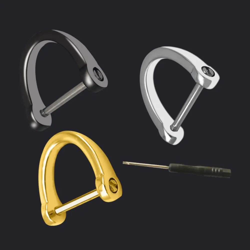 

Bag Repair Parts Thick Rod Classic Buckle Key Holder Car Keychain D Shape Key Chain D Shape Keyring Bag Repair Buttons