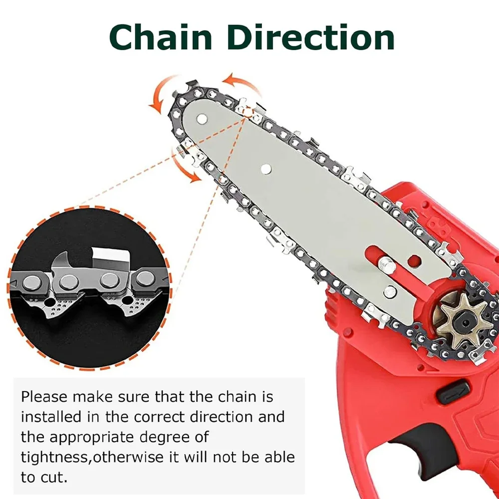 

Chainsaw Blade 16 Inch 56 Drive Links 3/8 Section Saw Chain Electric Saw Chainsaw Guide Bar and Saw Chain Set Saw Carpentry Tool