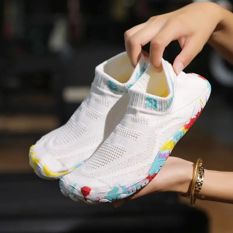 Fast-Drying Beach Footwear with Breathable Textile Upper for Pool Deck Walks, Yoga, and Casual Waterside Wear Daily 24BD