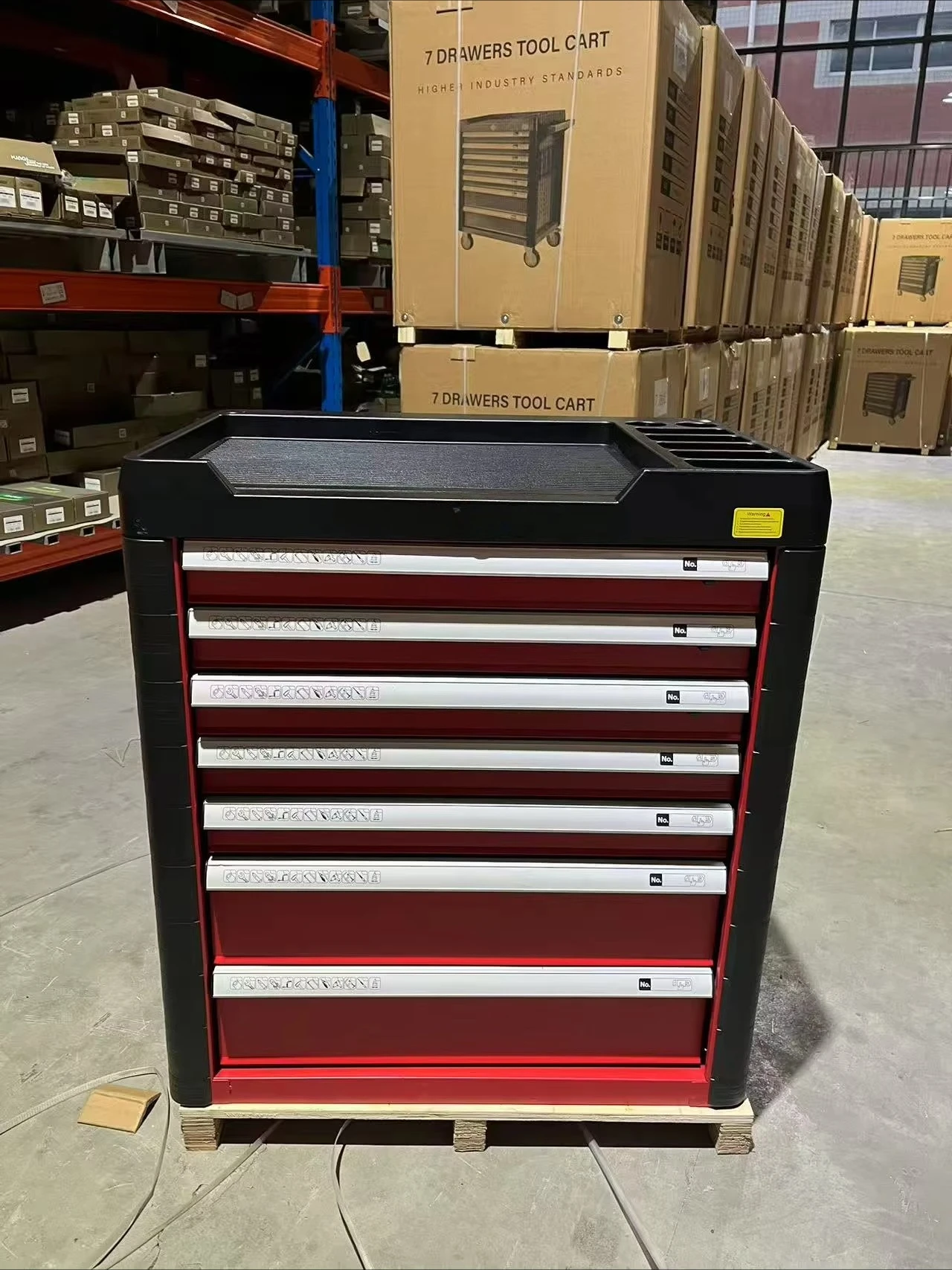EnergySaving MultiColor 7Drawer Portable Auto Repair Tool Set, High-Carbon Steel with Functional Layered Design for Auto Service