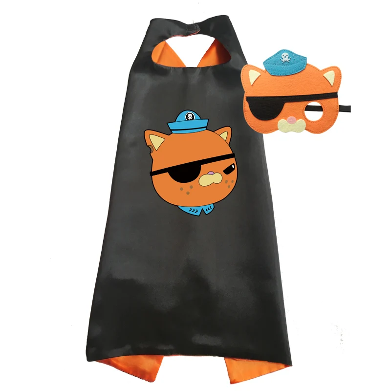 Kinderen Kostuum Super Hero Stijl Cape Met Masker Barnacles Kwazii Peso Dashi Cosplay Outfits Party Favor