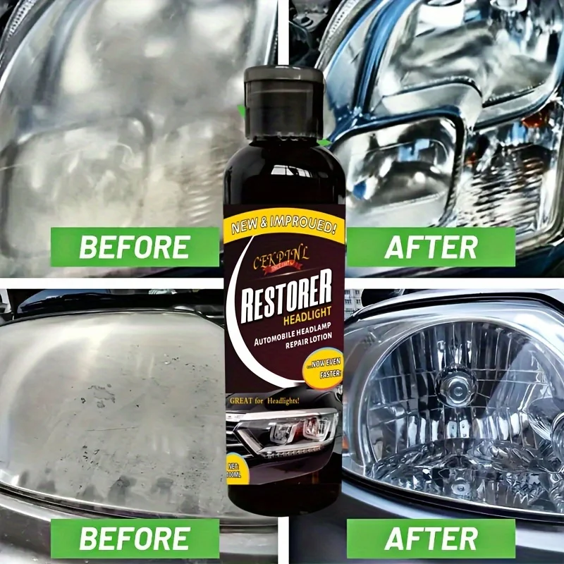 

Жидкость для ремонта автомобильных фар, удаление окисленной грязи, портативная полировальная жидкость для ремонта фар, используется для ремонта фар автомобиля.