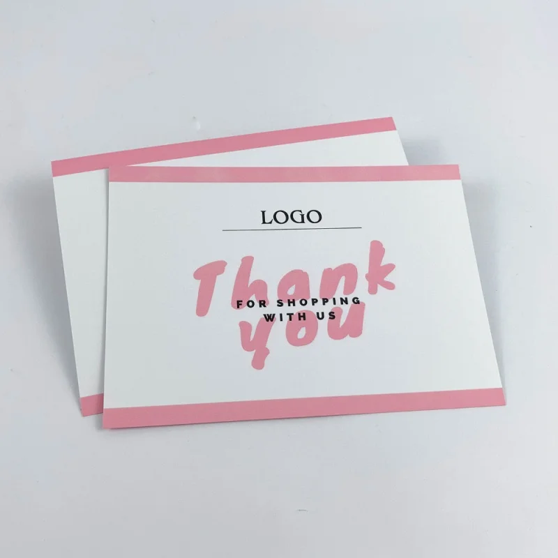 50 0.Zhang.Custom.Cheap Custom Thank you card flyer businesses greeting card with logo thankyou card printing in shanghai