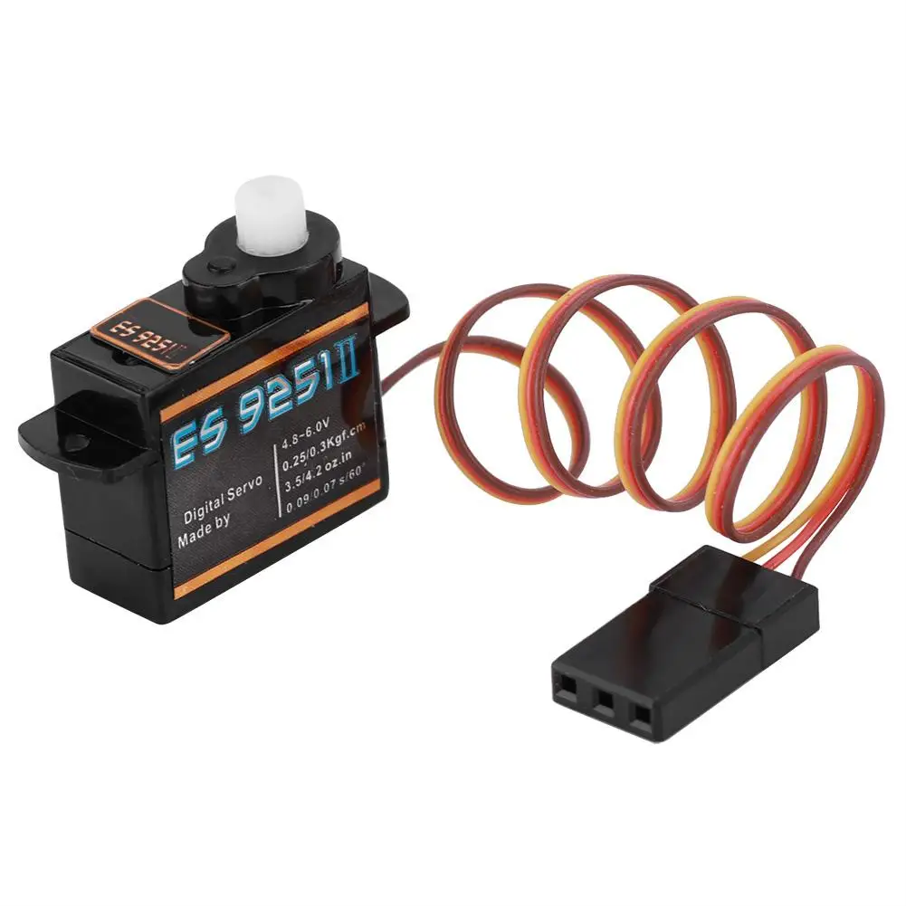 EMAX ES9251II Plastics Digital Servo 3.6g Waterproof Servo with Gears Suitable for RC Car Helicopter Boat Airplane Accessories