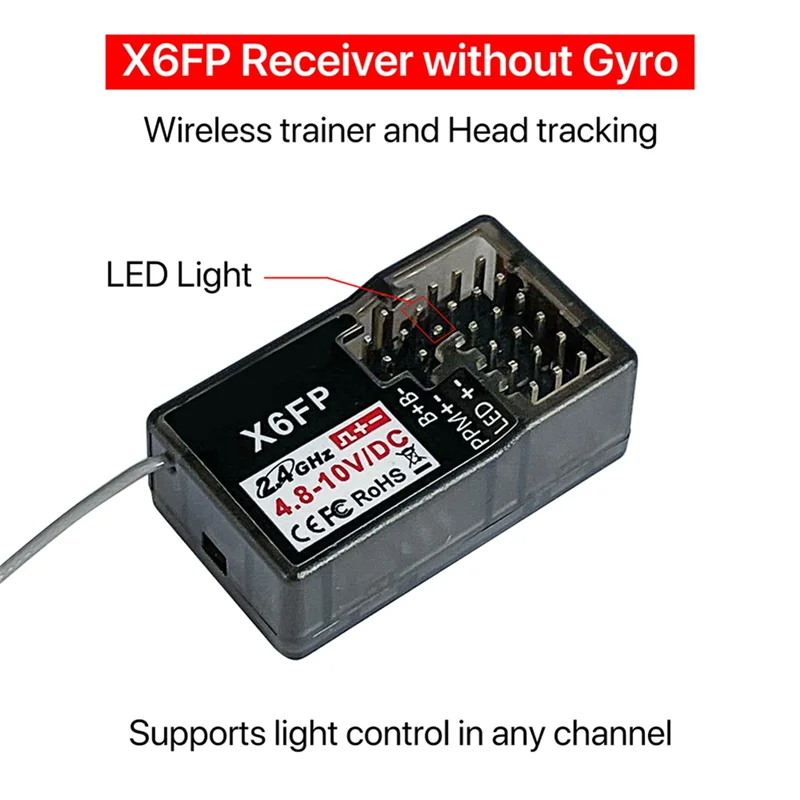 YSUN-For Dumborc X6PM-350 RC Transmitter 2.4G 6CH RC Remote Controller With Receiver For RC Car Boat Tank