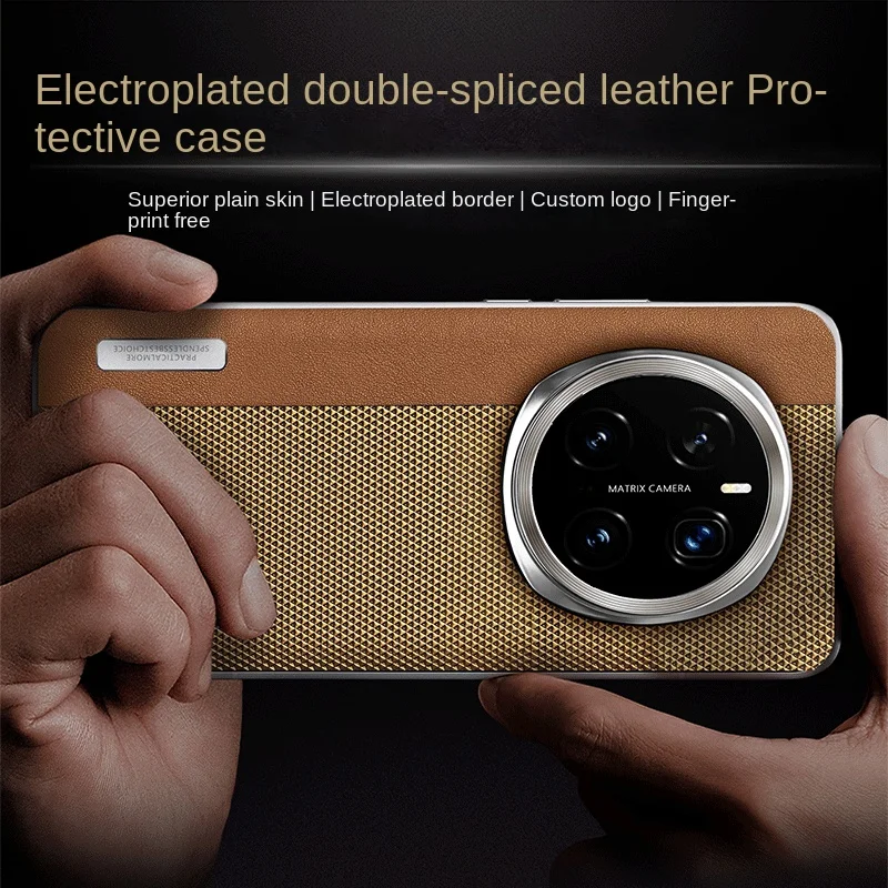 

Чехол для Huawei Honor Magic 7 Pro, роскошный защитный чехол для камеры из искусственной кожи с покрытием для Honor Magic 7 7Pro, чехол для телефона