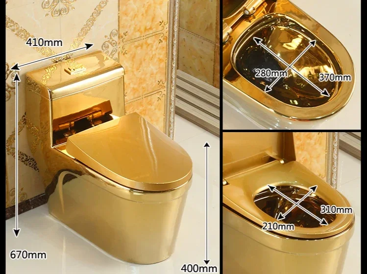 European style gold toilet creative art toilet super swirling color deodorant water saving bar toilet