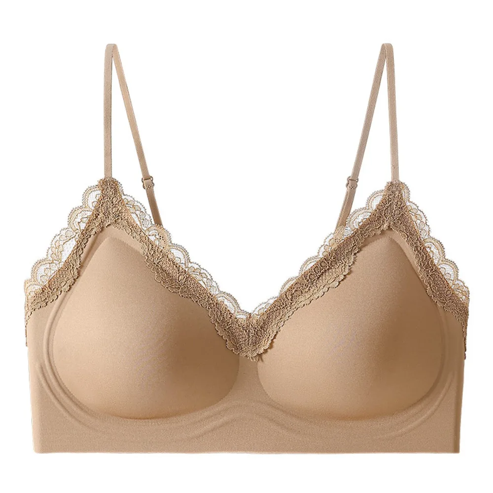 

Traceless Wireless Deep V Bra Close-fitting Anti-sagging Push Up Underwear Beautiful Back Gathered Breasts