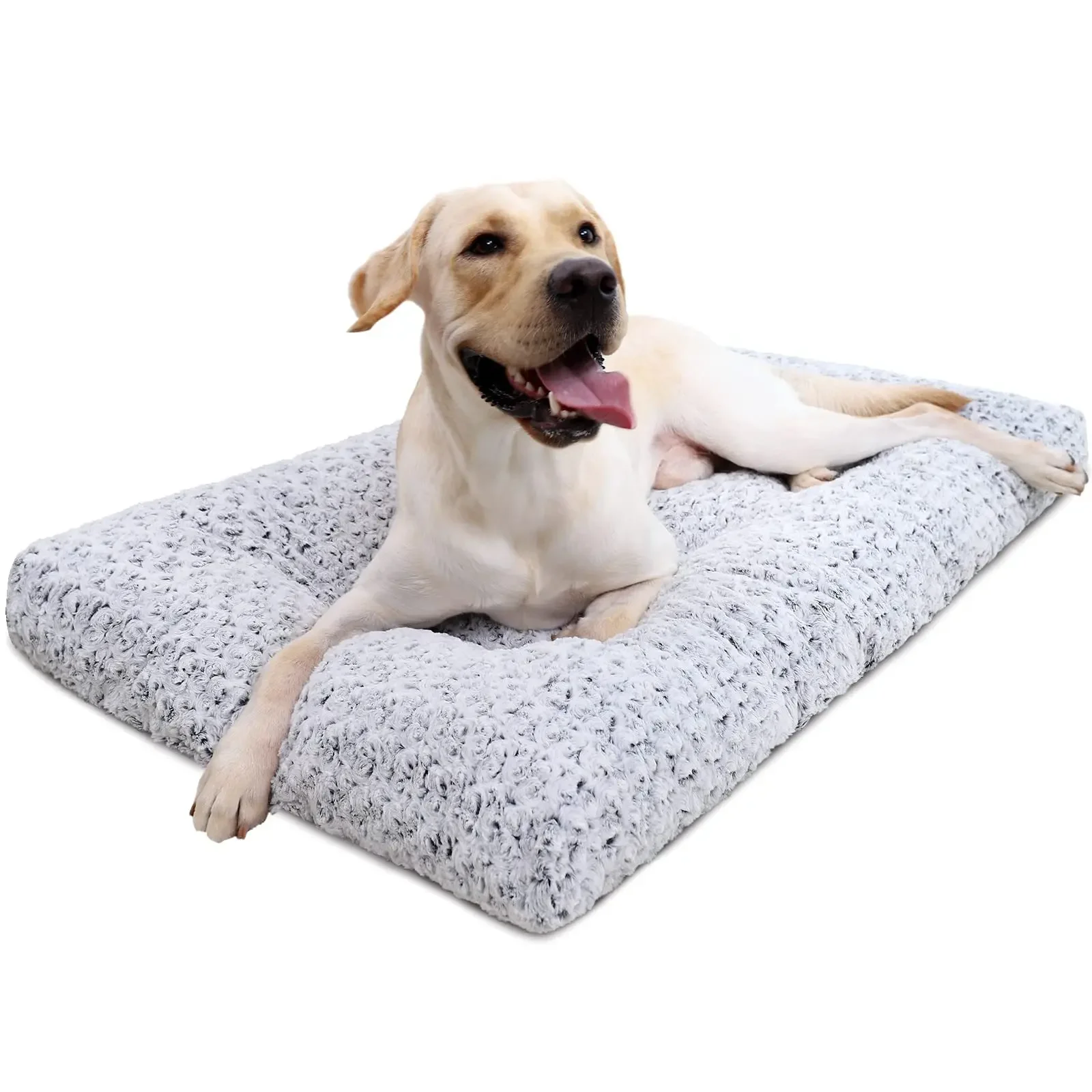 

Rose velvet dog mattress, soft and fluffy dog sleeping mattress, non-slip and bite-resistant cat nest cushion