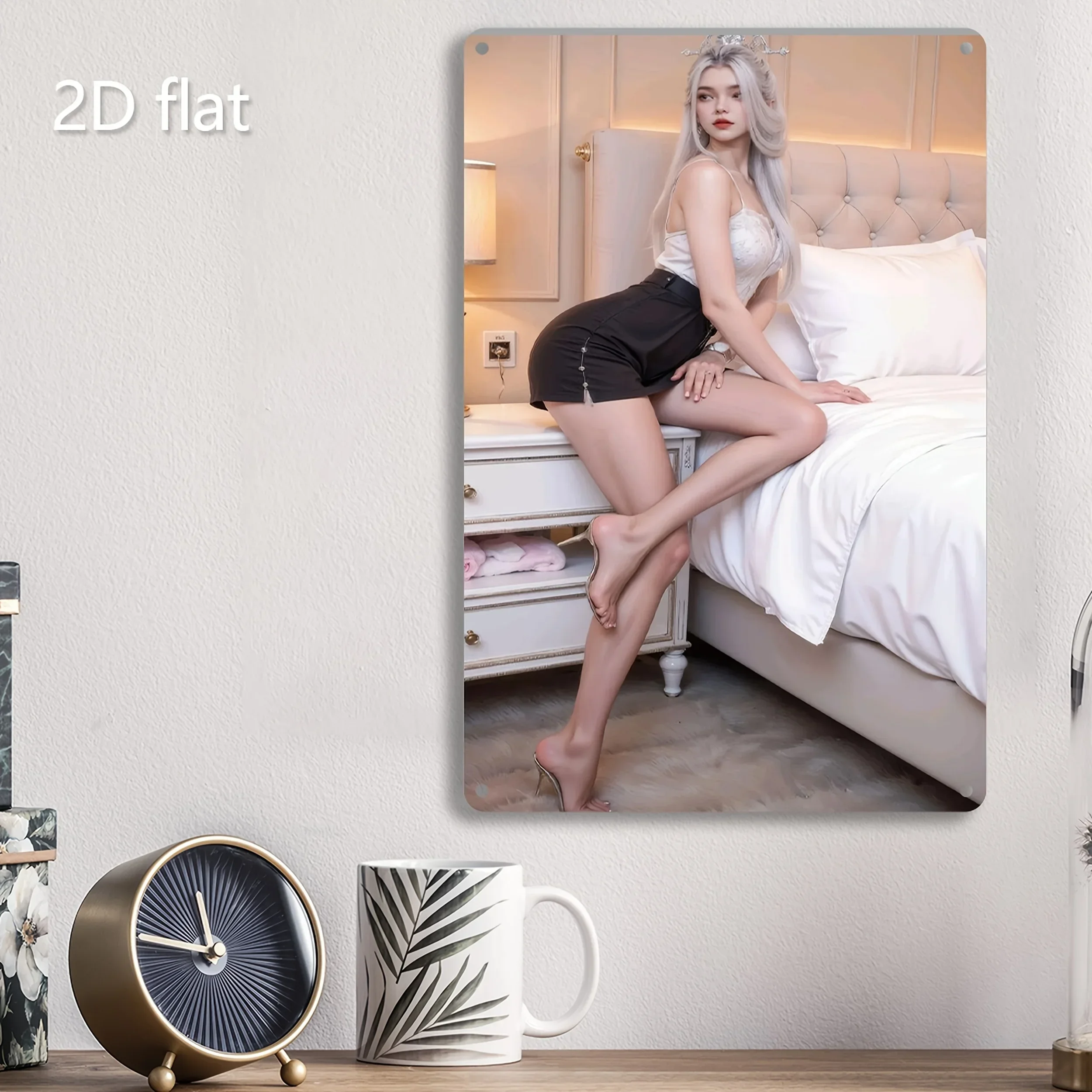 

Fashion Pose Metal Wall Art Vintage Iron Sign Home Garden Decor