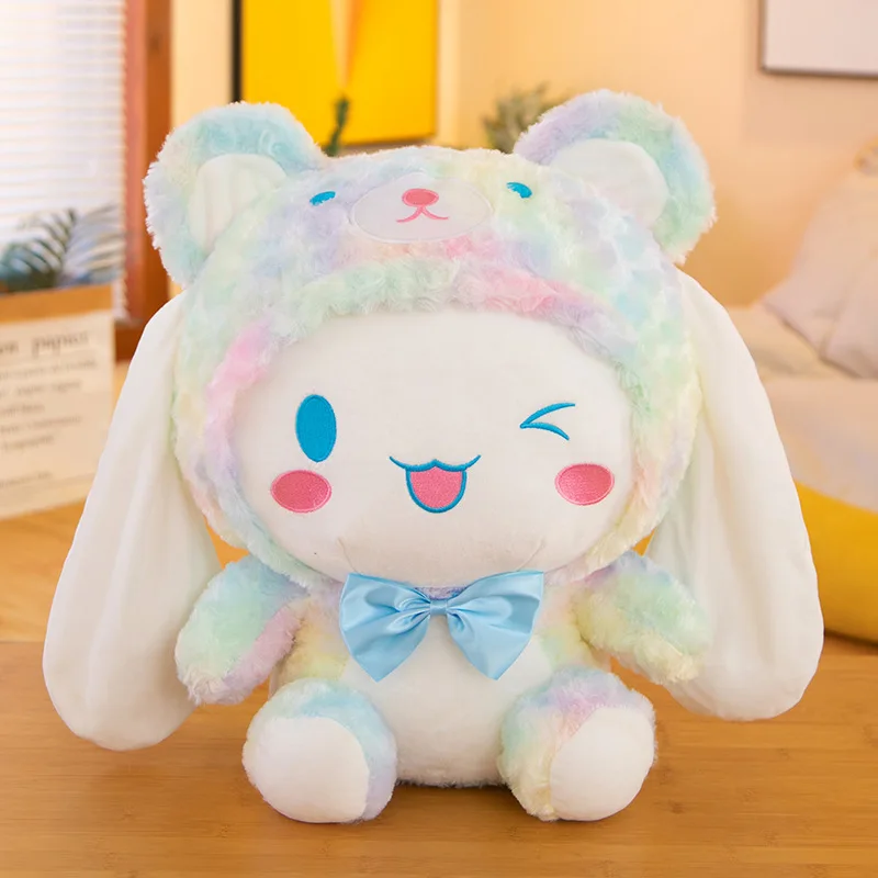 Big Size Sanrio Kawaii Cinnamoroll Dog Plush Toys Pillow Stuffed Animal Comfort Soft Dolls Kids Birthday Gift Cartoon Anime Toy