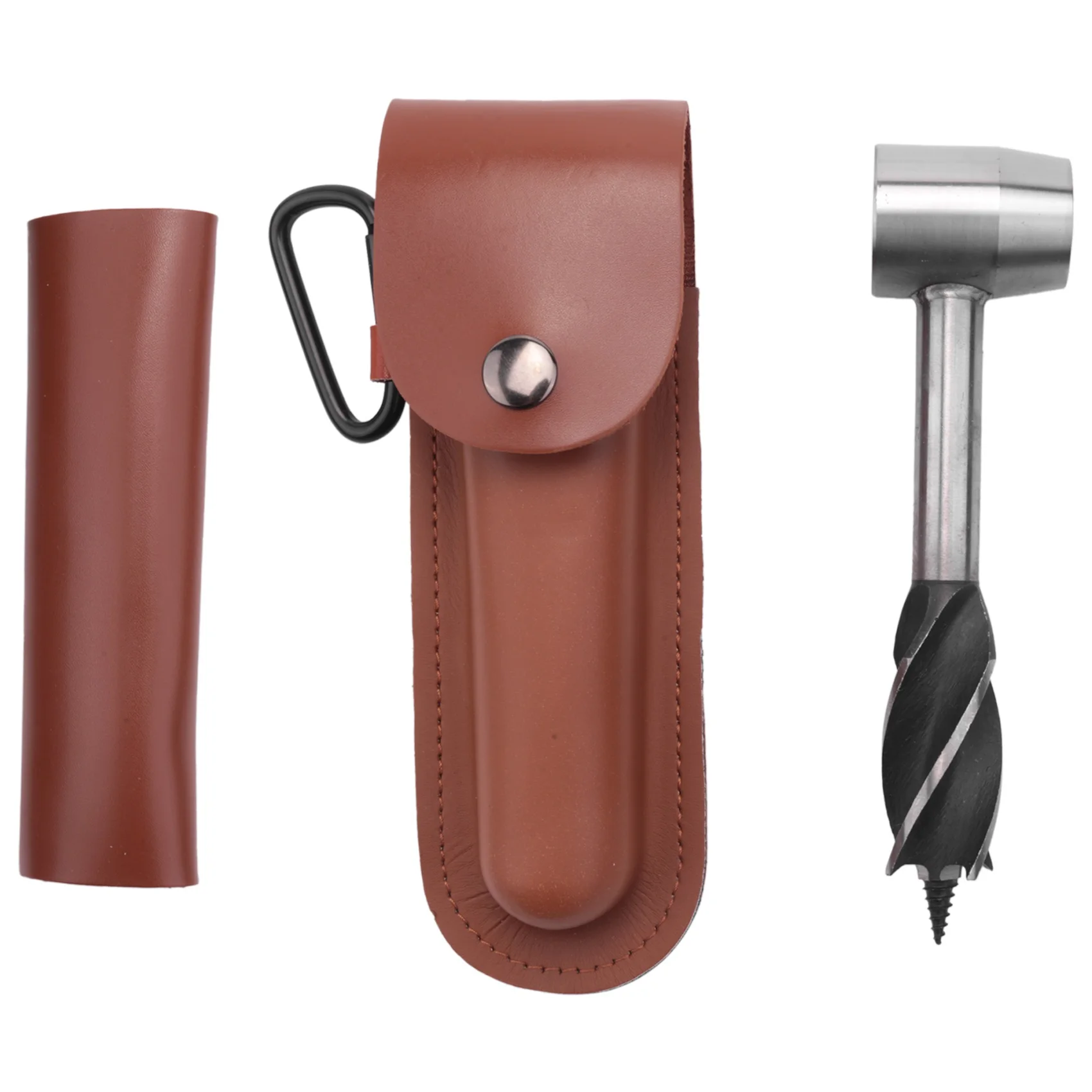 

AT44-Hand Auger Wrench, Scotch Eye Wood Auger Manual Hole Maker, Gear Multitool For Camping, Bushcraft And Outdoor