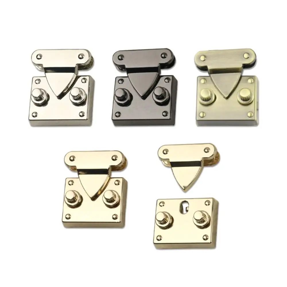 New Metal Clasp Lock Durable 4 Colors Square Twist Lock Handbag Bag Clasp DIY Handbag