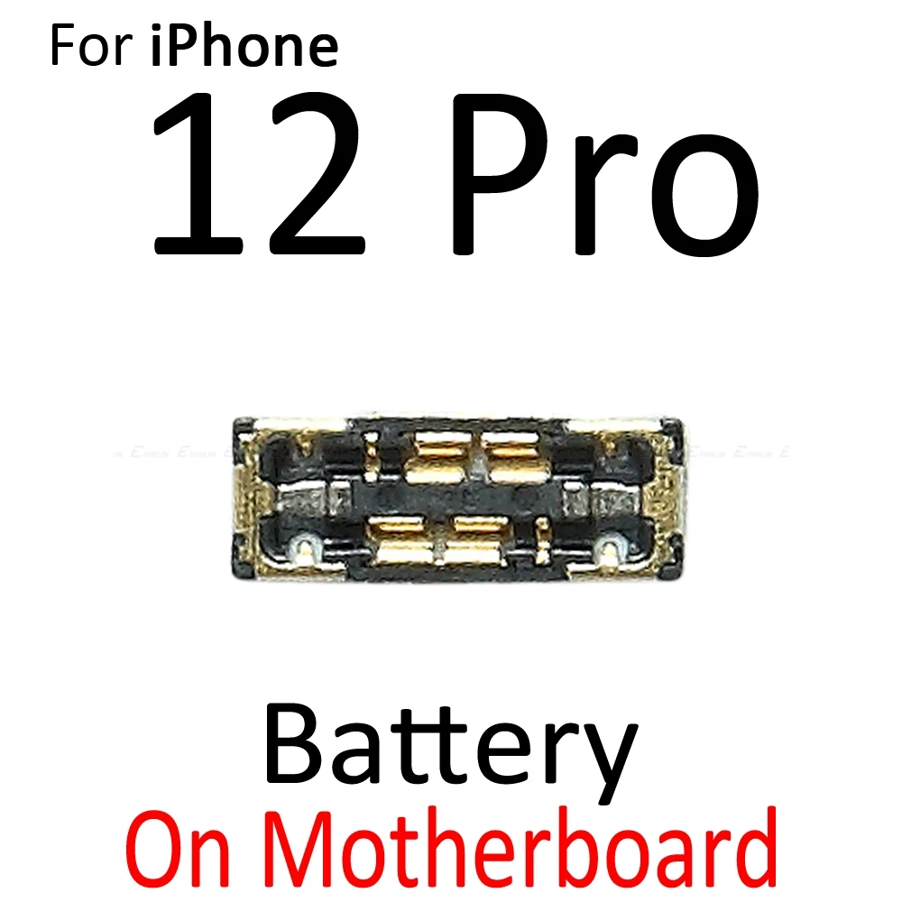 Inline FPC Battery Connector Contact Holder For iPhone 13 12 mini 12 11 Pro Max On Logic Motherboard Flex Cable