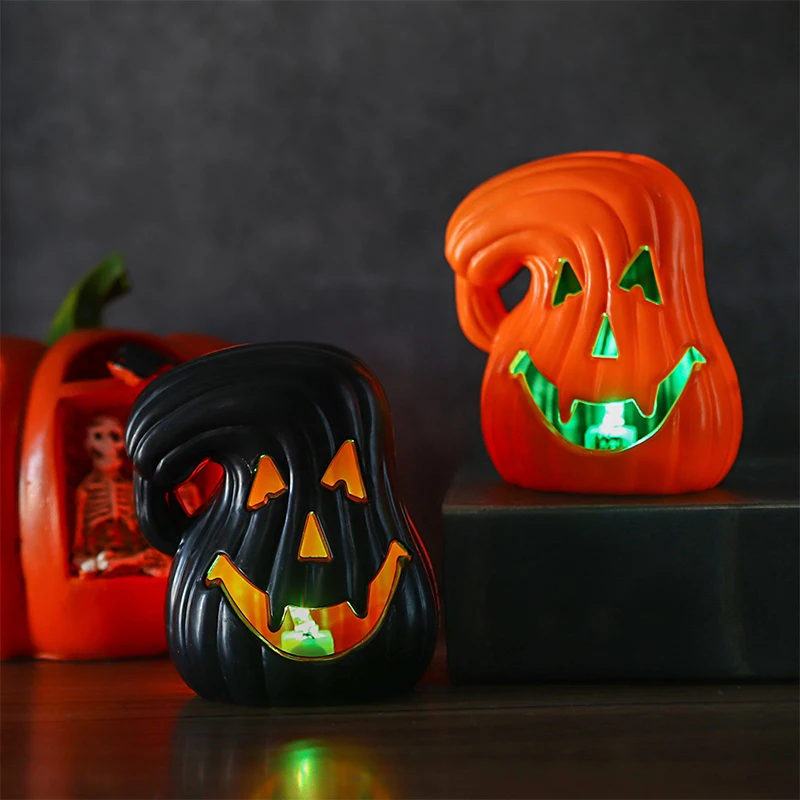 1 Pcs Halloween Pumpkin Lights Party Decoration Supplies Props Led Electronic Light Up Candle Lights Candle Lanterns Gifts