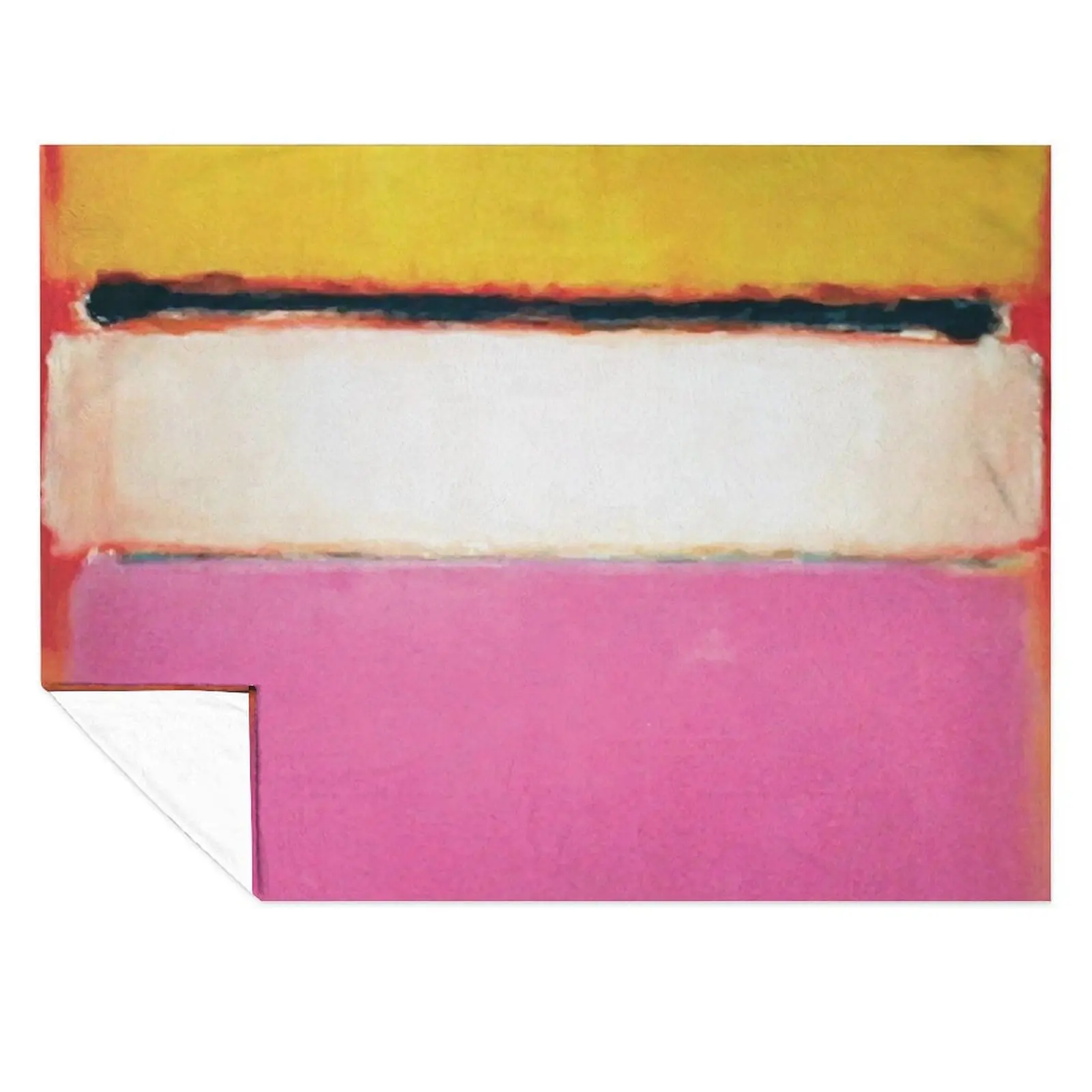 

Mark Rothko | White Center (Yellow, Pink and Lavender on Rose) Throw Blanket Loose Custom Blankets For Baby Polar Blankets