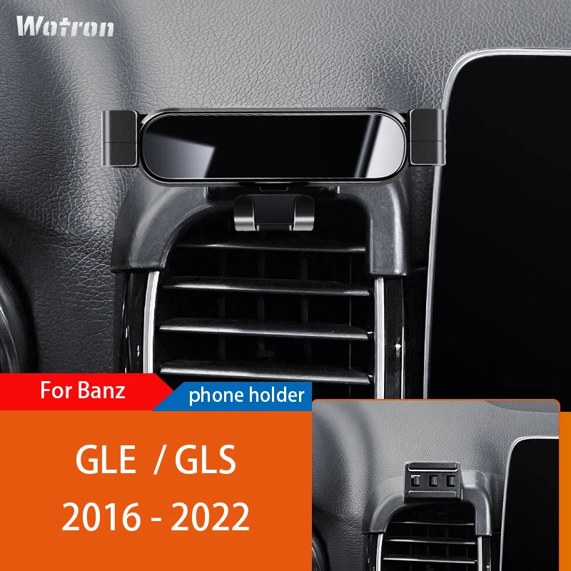 

Car Mobile Phone Holder For Mercedes Benz GLE GLS W166 X166 2016-2022 360 Degree Rotating GPS Special Mount Support Accessories