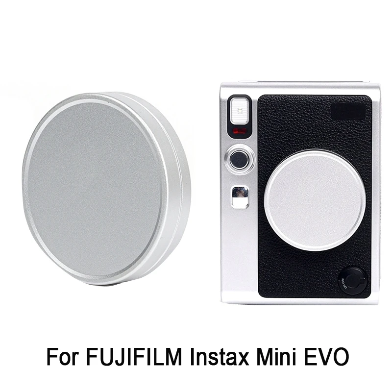 

Крышка объектива камеры серебристого цвета для FUJIFILM Instax Mini EVO крышка объектива камеры Защитная крышка из алюминиевого сплава