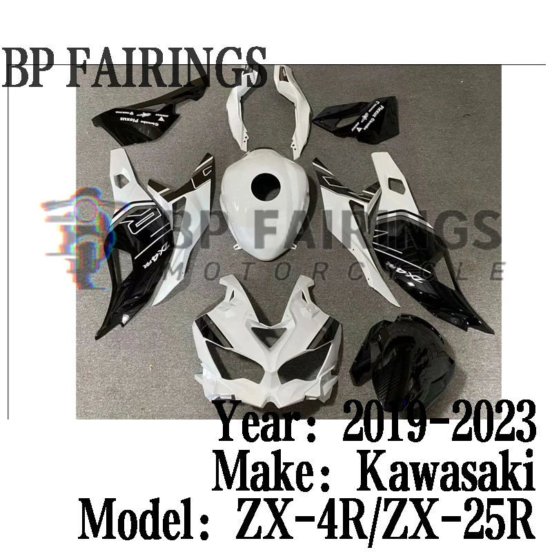 Kit Fit For KAWASAKI Ninja ZX-4R ZX-25R 2019-2023 Bodywork set ZX-4RR 2019 2020 2021 2022 2023 ABS fairings set Black White