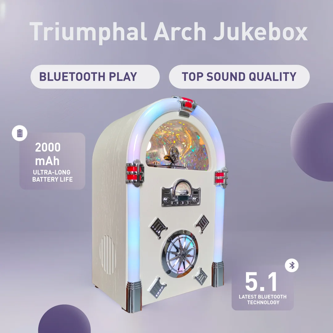 Jukebox Bass Stereo Speaker Jukebox With Radio,Bluetooth Function, Wireless Bluetooth Speakers