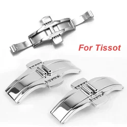 Stainless Steel Clasp for Tissot 1853 T035617 T035439 Watch Buckles Double Press Watch Strap Butterfly Buckle Solid Steel Buckle