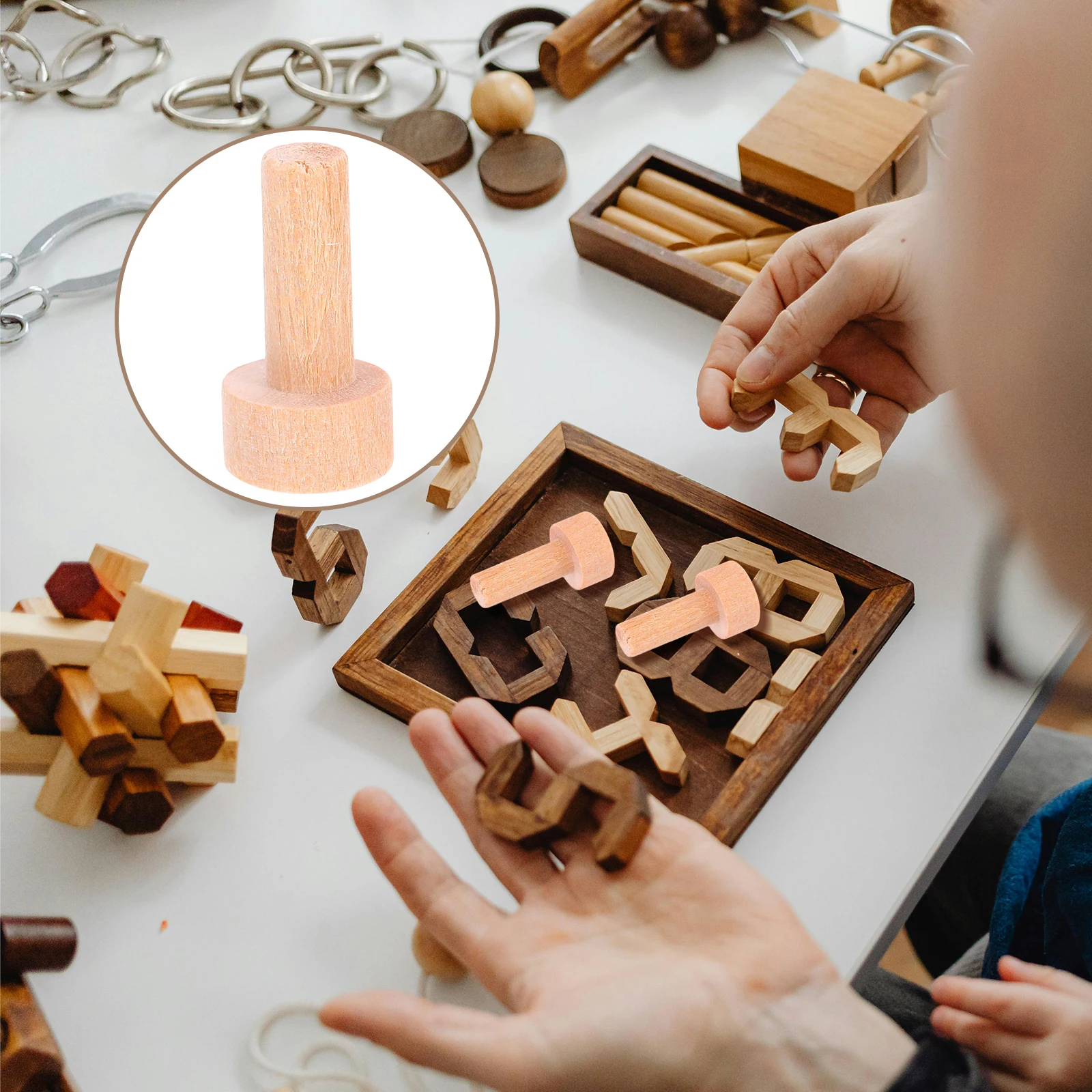 

20 шт., мини-колышки из цельного дерева, Т-образная круглая головка, маленькие деревянные гвозди, деревенская фурнитура для поделок, колесо поезда, сделай сам, niture