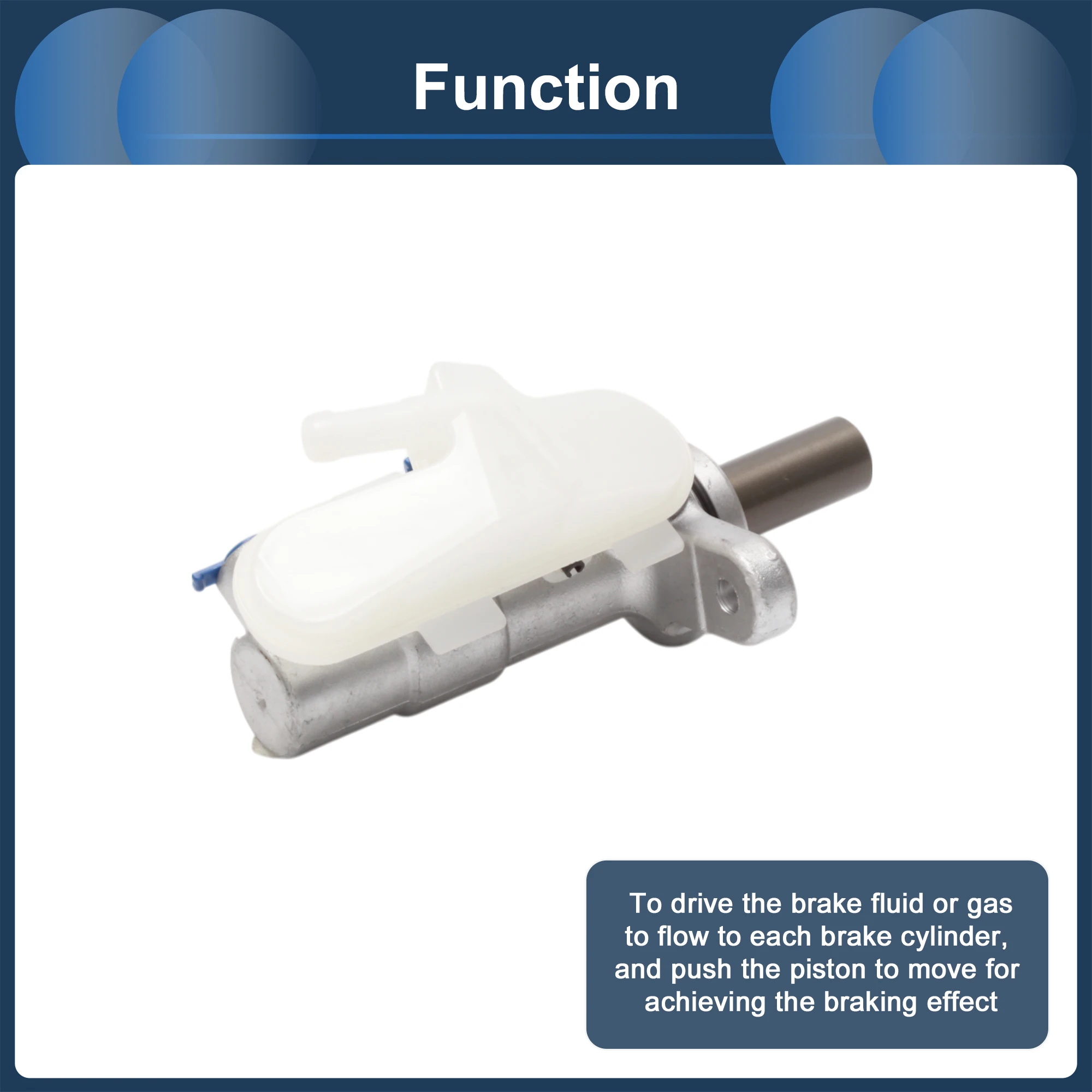 Cilindro mestre de freio UXCELL com reservatório No.46100TS6H51 para Honda Civic 2012-2015