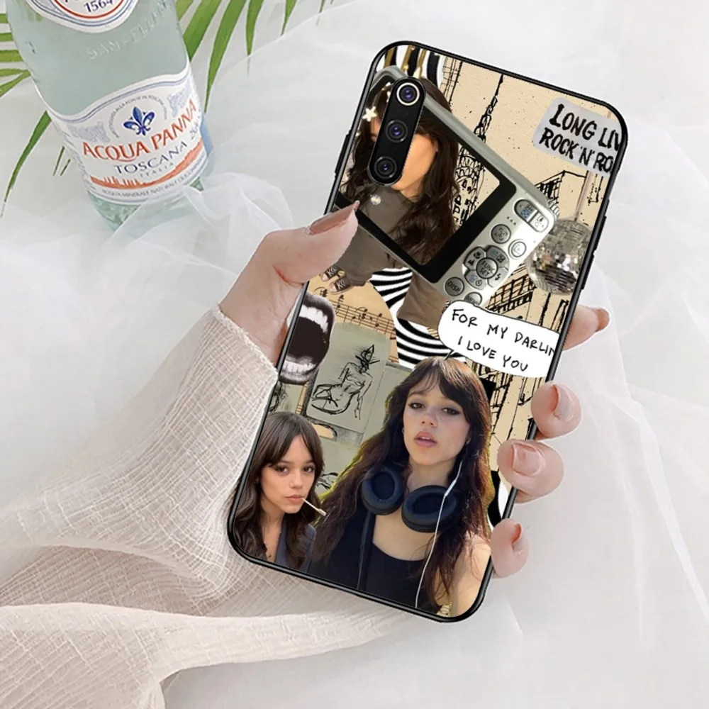 Casing ponsel estetis Jenna Ortega aktor untuk Xiaomi Mi 5X 8 9 10 11 12 lite pro 10T PocoX3pro PocoM3 Note 10 pro lite