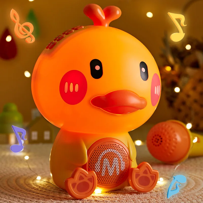 Child Puzzle Funny Interactive Game Toys Cute Duck Singing Speaker Early Education Machine Toys Musical Instrument Toys For Kids