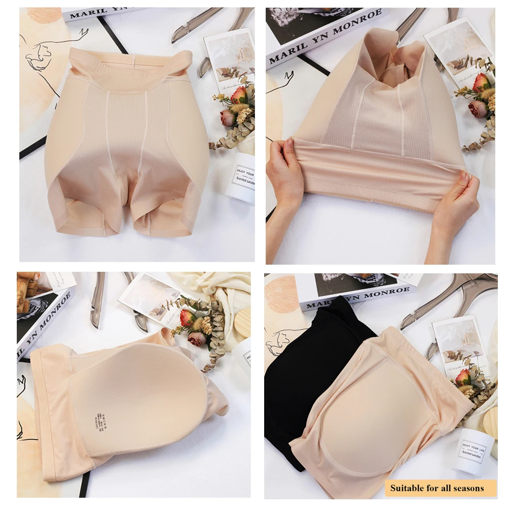 Butt Enhancer Underwear High Waist Women Belly Tightening Panties Hip Shapewear Buttocks Body Shaper Butt Lifter Pad Panties