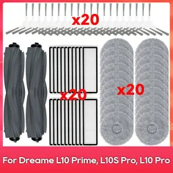 Compatible For ( Dreame L10 Prime, RLL11GC, L10S Pro, L10 Pro, Xiaomi S10+ ) Roller Side Brush Filter Mop Accessory Part