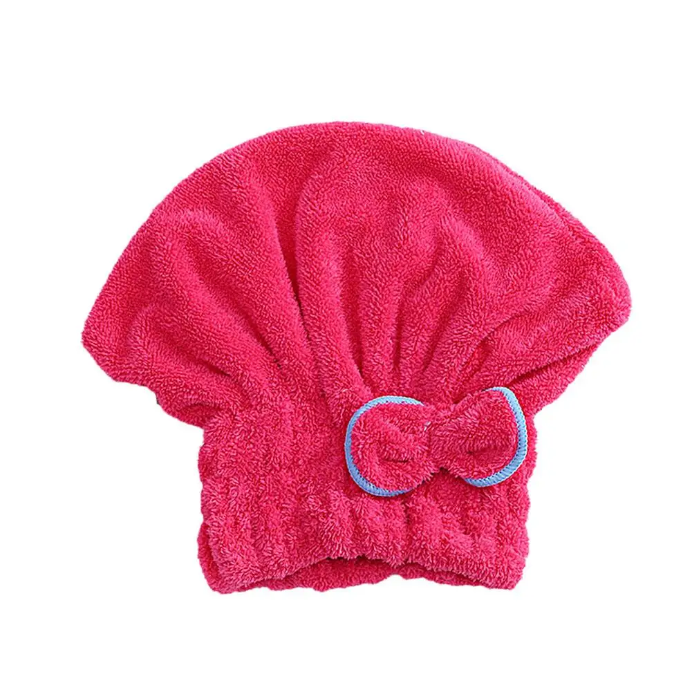 Arco secador de cabelo boné microfibra bonito touca de chuveiro pacote secador de cabelo absorvente cabelo k7s2