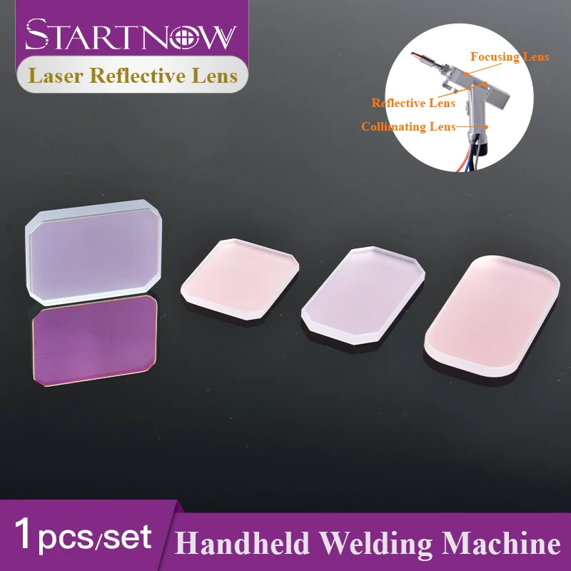 Startnow 레이저 반사경 미러, CQWY SUP20S/T QILIN 용접기 커팅 헤드, 콜리메이션 반사 렌즈, 홀더 포함, 30x14x2mm