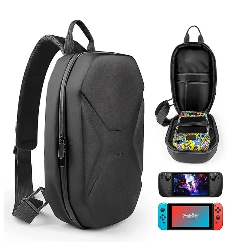 

For Steam Deck Game Console Storage Bag with Interlayer EVA Portable Shockproof Waterproof Carrying Case for Nintenso Switch