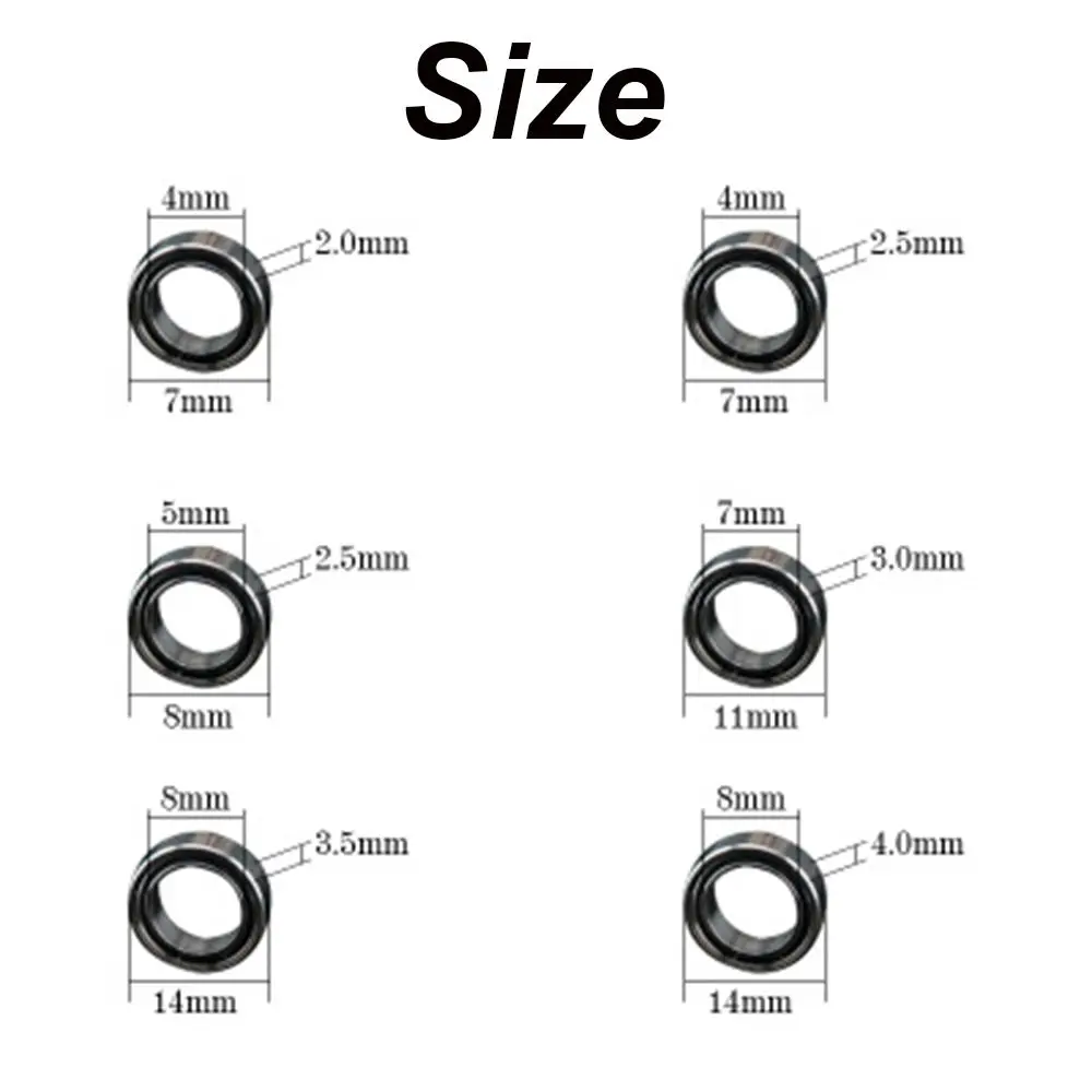 

1PC New 6 Size Import Fishing Reel Bearing Smooth Fishing Sealed Bearings Stainless Steel Reel Accessory