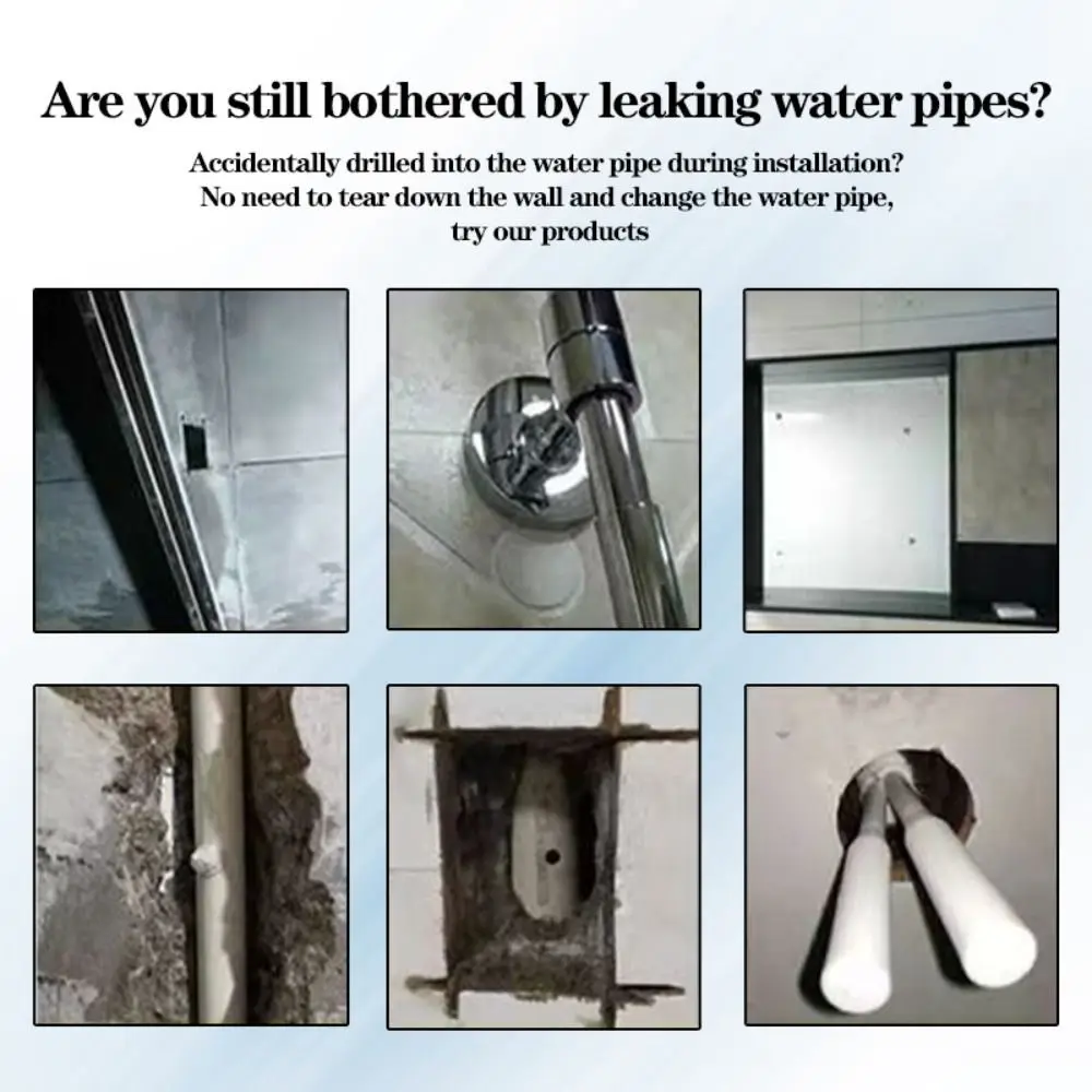 

Plugging Water Repair Plumbing Hot Melt Water Pipe Repair Tool Set Leakproof Universal Hot Melt Plugging Glue Stick Durable