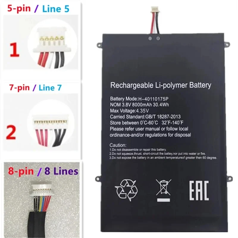 H- 40110175 P HW 429576 P PL. 3588106 P-2P. 35100220 35100110   Laptop Battery For Haier Jane N14 NT14C S14-S TM 128G Chuwi LapB