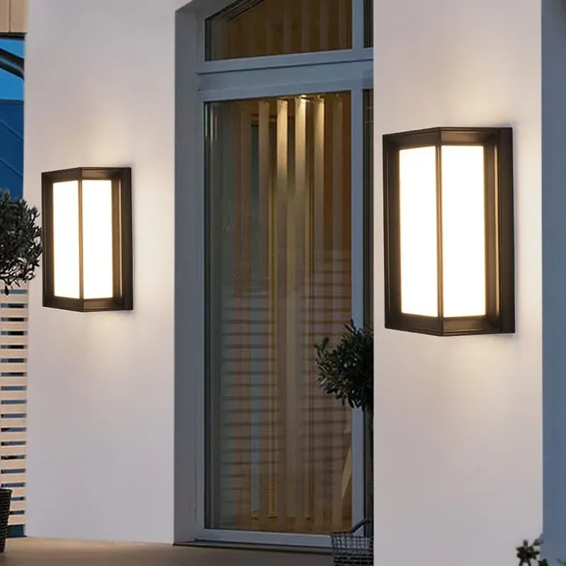 Waterproof Outdoor Wall Light for Villa Courtyard Corridor Aisle Balcony Staircase Entrance Garden Exterior Lighting Fixture