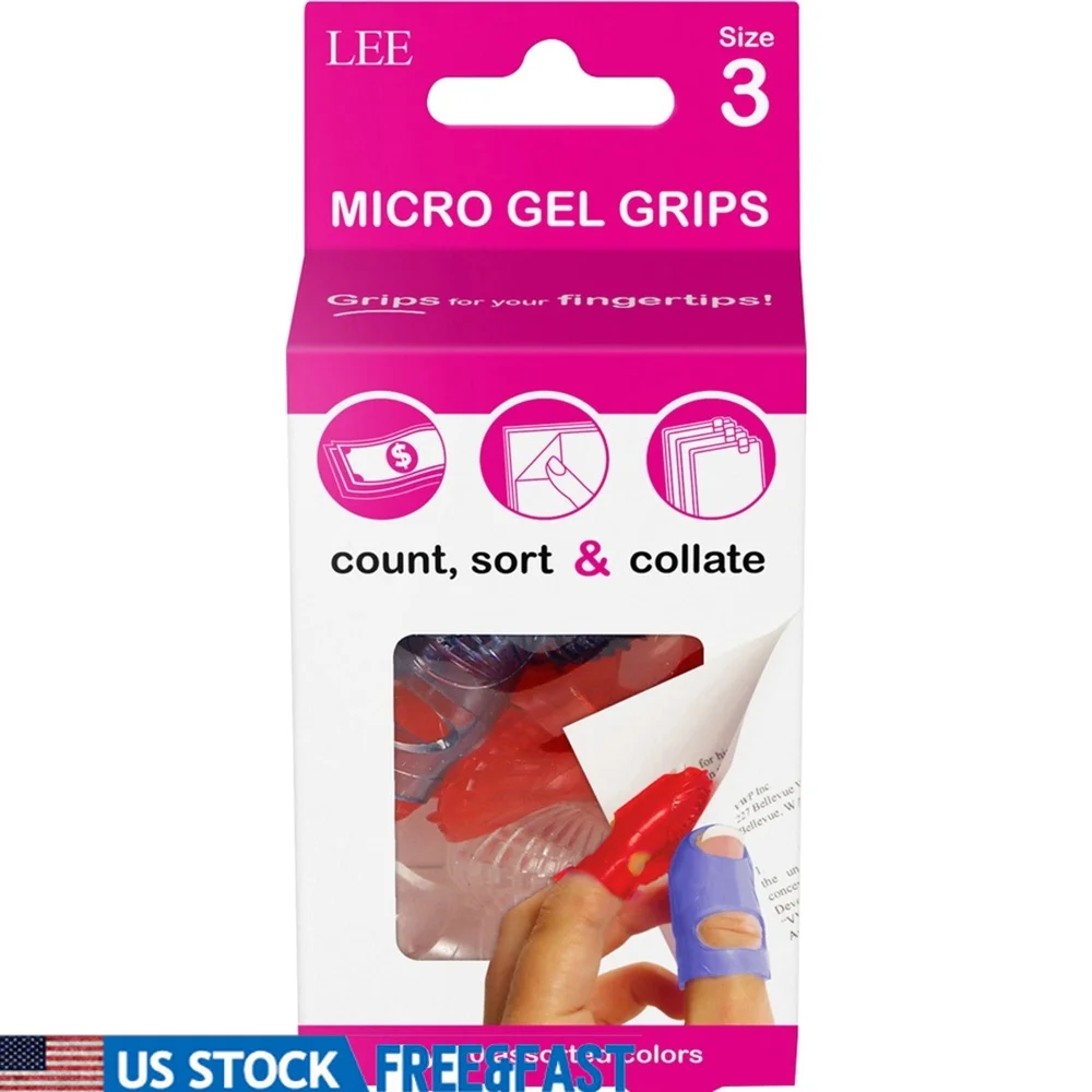 

Микрогелевые ручки для кончиков пальцев, упаковка из 10 шт., очень маленькие дышащие многоразовые ручки для обработки документов, защита от пота, гибкий дизайн, уменьшает