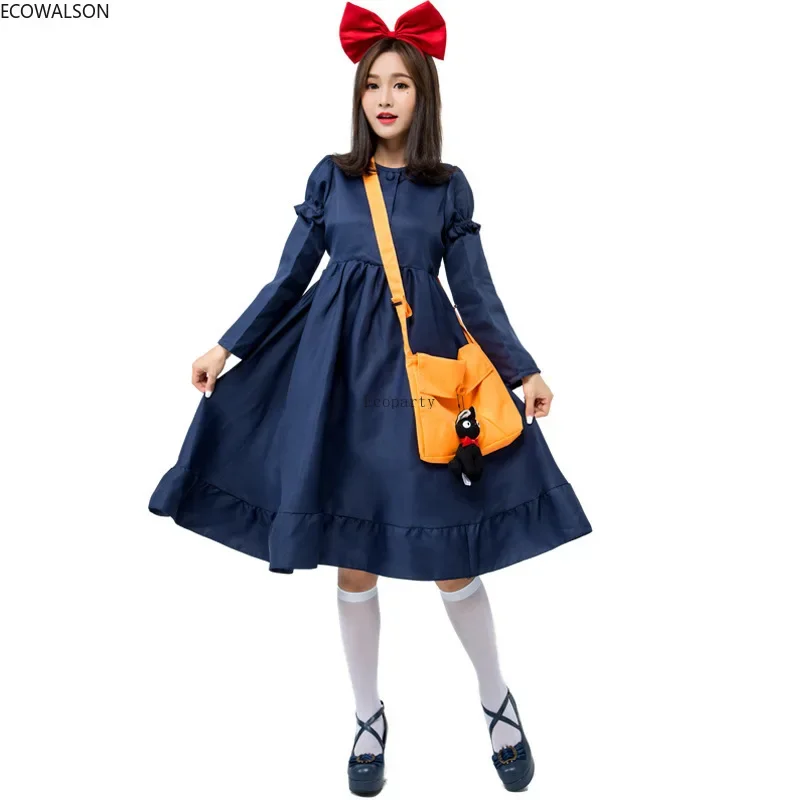 Kiki\'s Delivery Service Kiki Exported To Japan Cosplay Costumes for Adults Minimalist Japanese Witch Little Witch Clothes Toys30