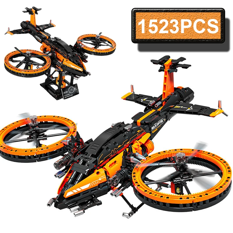 

Military WW2 Attack Helicopter Assembly Building Block Toy Model Trendy Gift Educational DIY Kit for Kids Toys Gifts