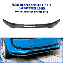 For Volkswagen VW UP 2011-2015 Front Bumper Spoiler Lip Gloss Black/Carbon Fiber Look Lower Splitter Body Protector Guard Plate