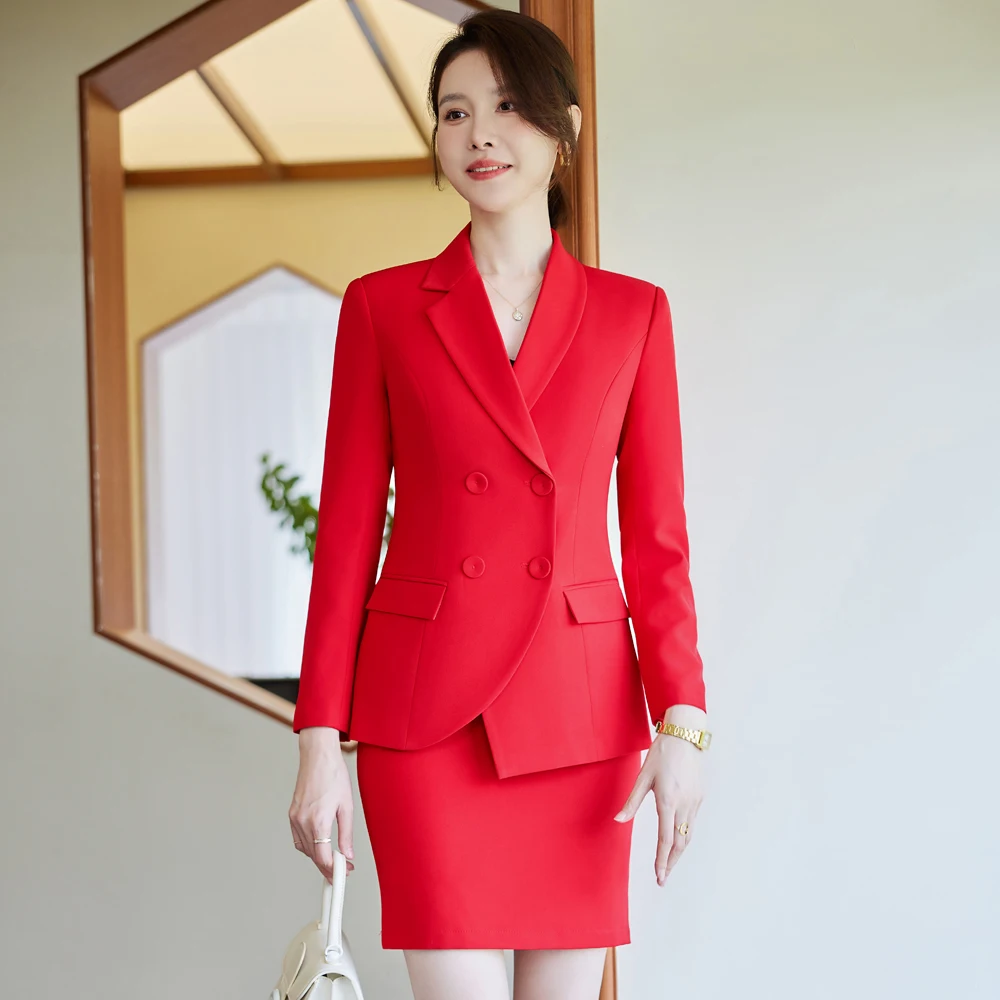 AIyssa-Professional Short Skirt Suit for Women, Elegant Temperament, Unique Design, New Fashion