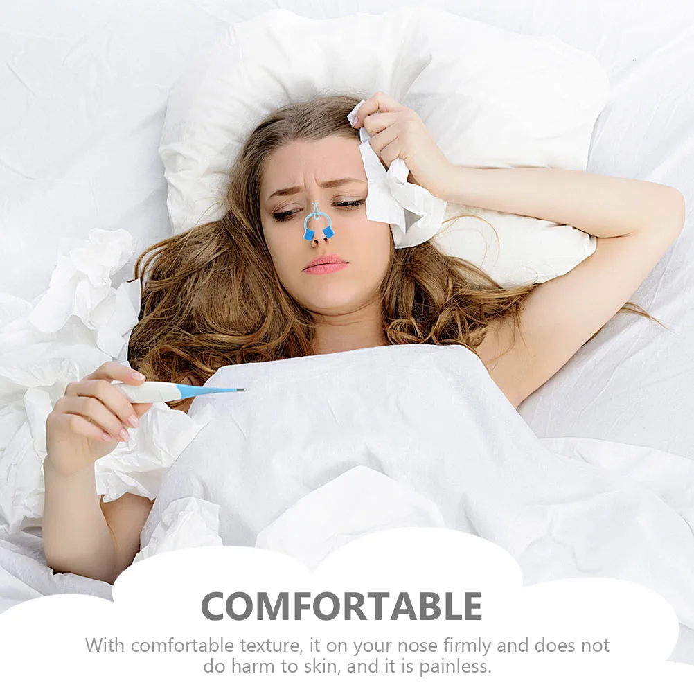 

24 Pcs Nose Clips Breathing Training Compact Portable EVA POM Material Stops Nosebleeds Nasal Care Stoppers Pincher