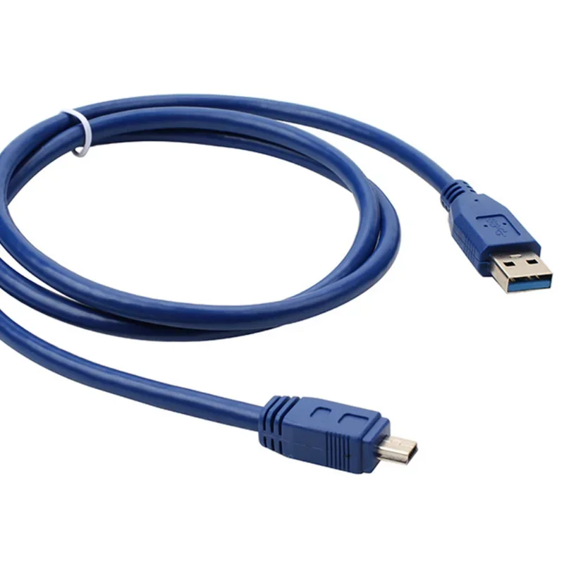 High-speed USB 3.0 Male/Female to Micro B Printing Mini 10 Pin Extension Cable Applied to Mobile Hard Drives, Digital Cameras
