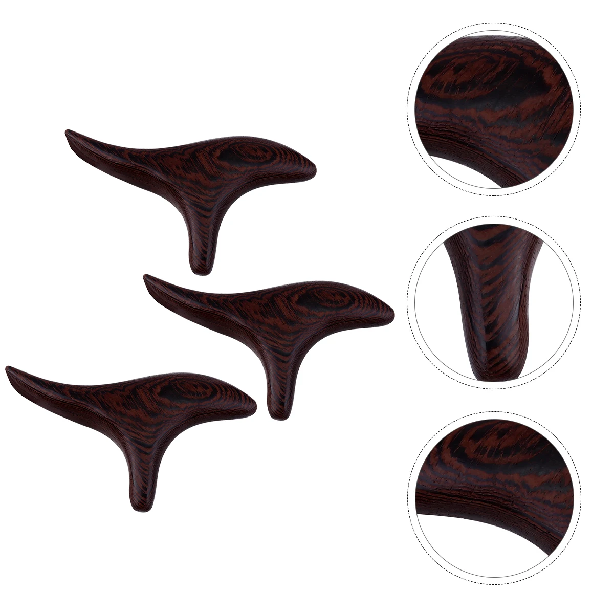 

3pcs Foot Massager Acupuncture Point Natural Wood Scrapping Stick Guasha Board Trigger Point Skin Care Tool Body Massage Leg