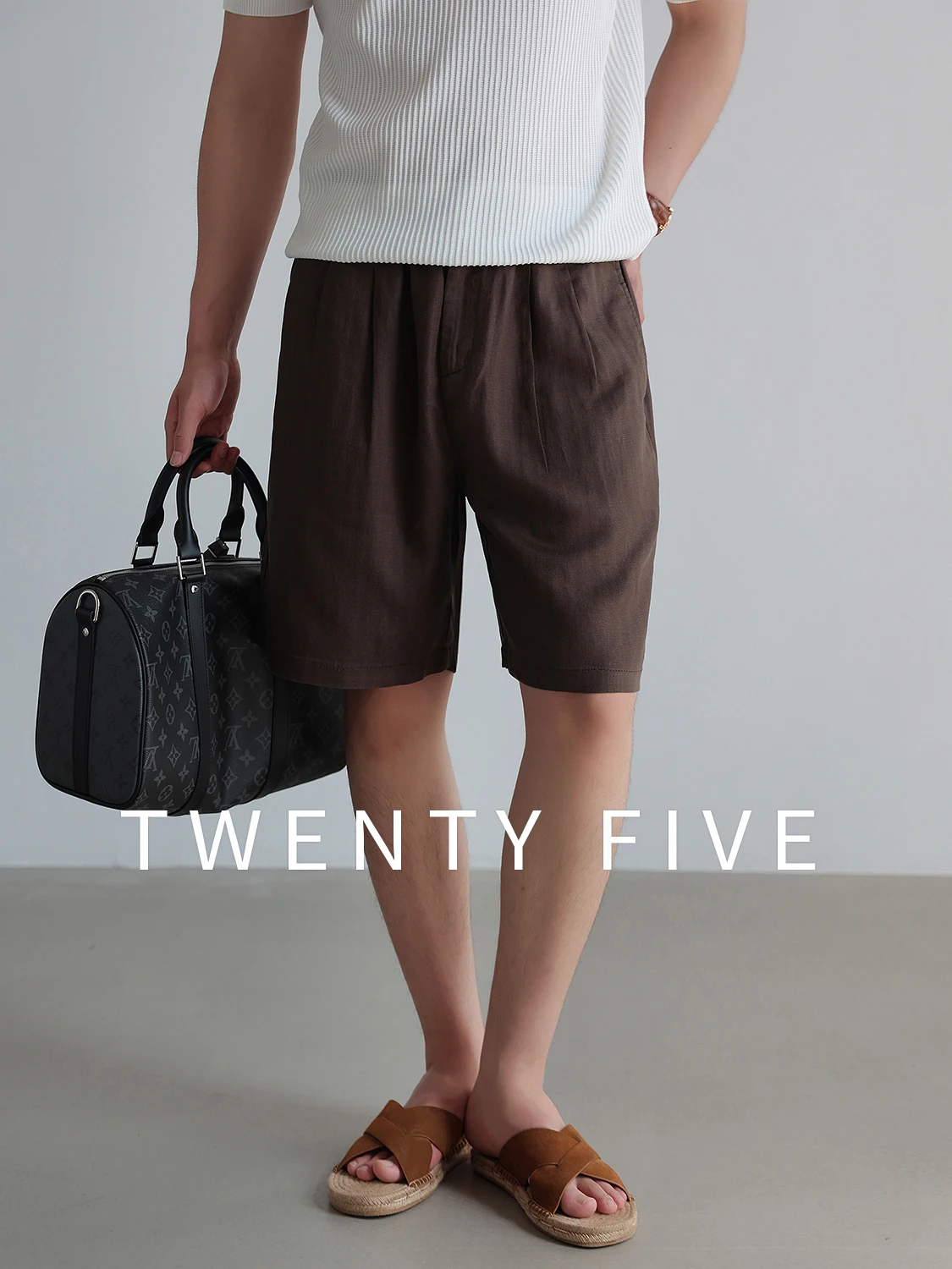 

Comfortable Breathable Linen Blend Men's Casual Shorts Cool Feeling Summer Business Pants Straight Leg Fit Online Exclusive